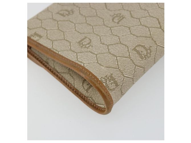 Christian Dior Borsa a tracolla in tela Honeycomb Beige Oro - vista 16