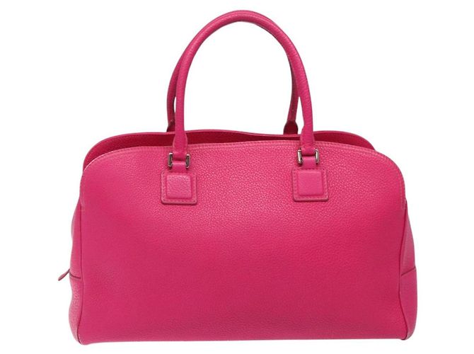 Bolsa de mão Loewe Anagram em couro rosa - vista 2