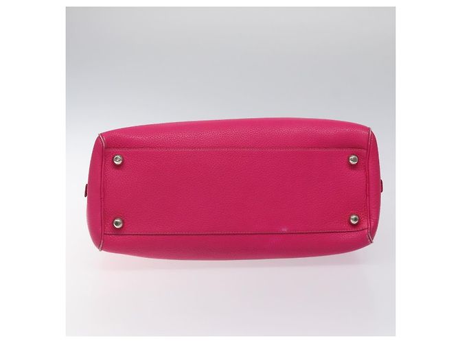 Bolsa de mão Loewe Anagram em couro rosa - vista 5