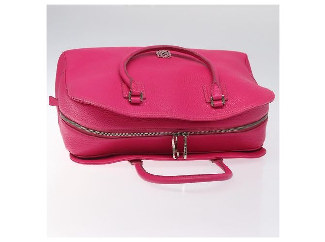 Bolsa de mão Loewe Anagram em couro rosa - vista 6