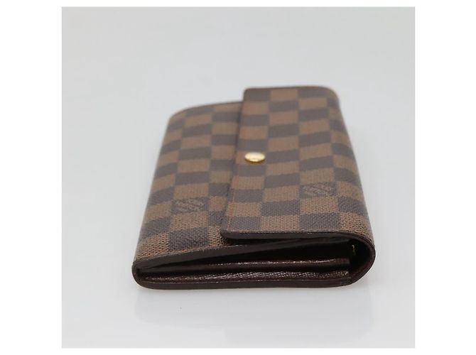 Louis Vuitton Portafoglio Sarah Damier Ebene - vista 4