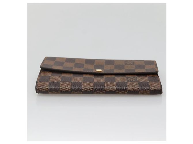 Louis Vuitton Portafoglio Sarah Damier Ebene - vista 6