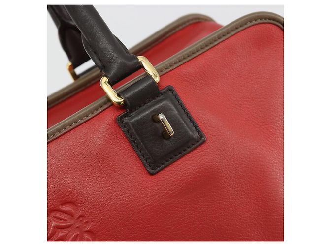 Loewe Amazona 36 Bolsa de couro vermelha - vista 18
