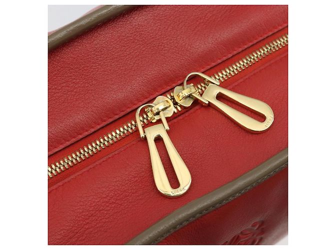 Loewe Amazona 36 Bolsa de couro vermelha - vista 19