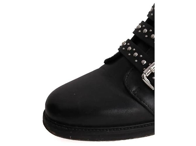 Botas Maje de cuero negro con hebillas - vista 5