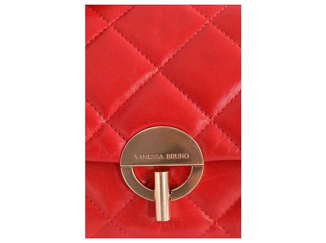 Borsa Moon Vanessa Bruno in pelle rossa grande - vista 2