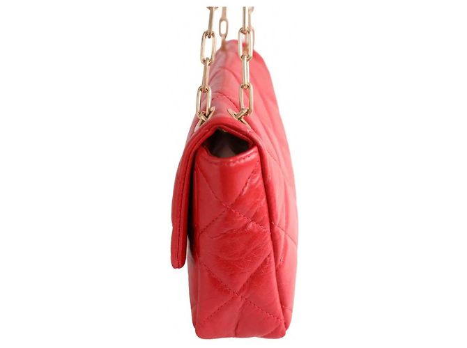 Borsa Moon Vanessa Bruno in pelle rossa grande - vista 3