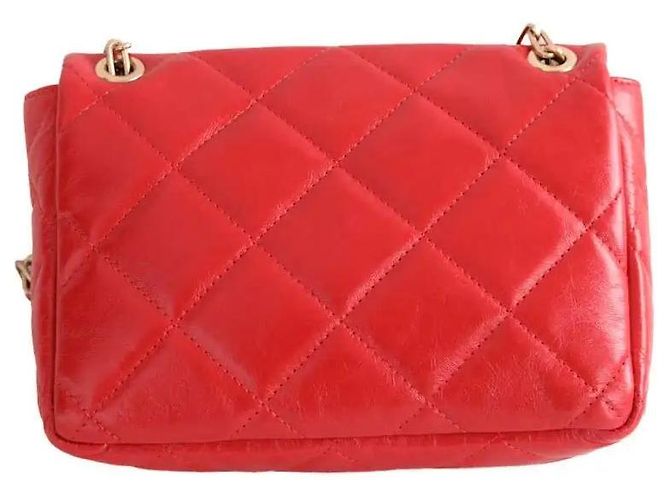 Borsa Moon Vanessa Bruno in pelle rossa grande - vista 4