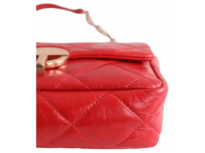 Borsa Moon Vanessa Bruno in pelle rossa grande - vista 5