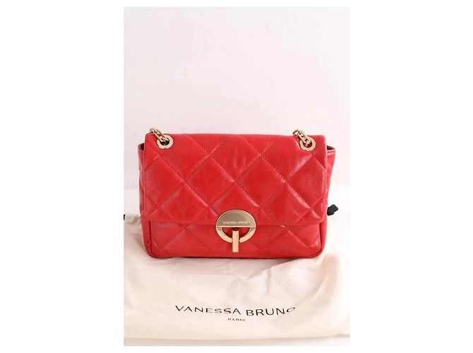 Borsa Moon Vanessa Bruno in pelle rossa grande - vista 6
