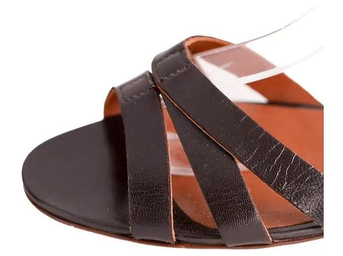 Sandali Michel Vivien in pelle marrone - vista 4