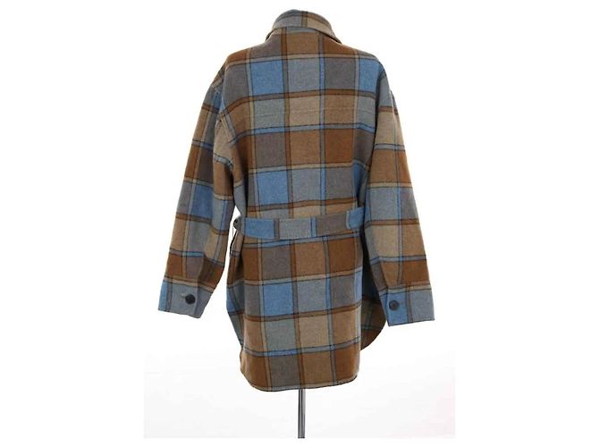 Sandro multicolor wool coat - view 4