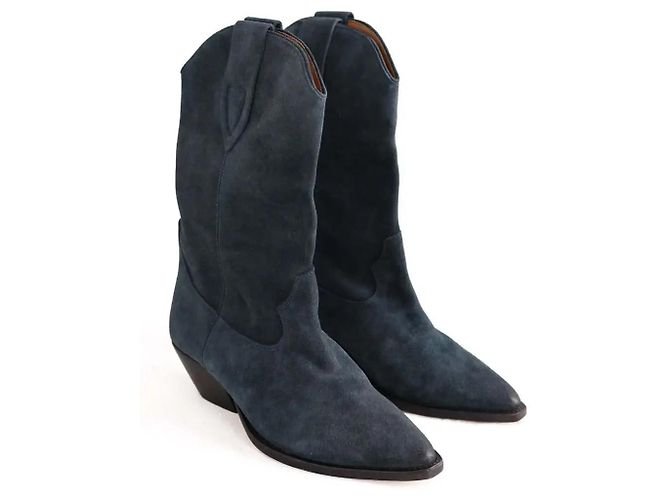 Isabel Marant Botas western azul marino - vista 3