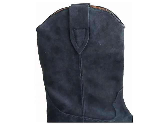 Isabel Marant Botas western azul marino - vista 4