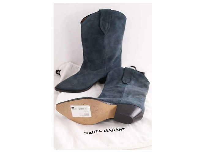 Isabel Marant Botas western azul marino - vista 6