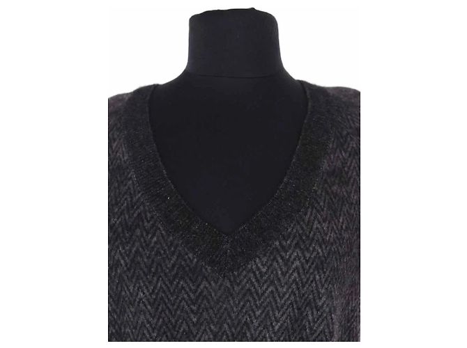 Louis Vuitton Kleid aus Wolle Schwarz - Ansicht 2