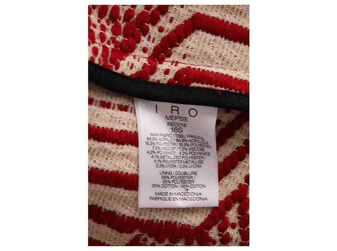 Chaqueta roja Iro de sintético - vista 6