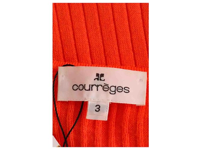 Courreges Top de lana naranja Courrèges - vista 5