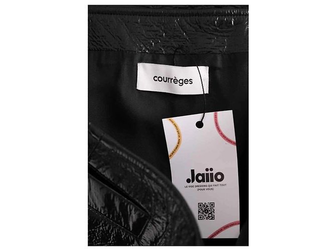 Courreges Gonna Courrèges nera in sintetico - vista 5