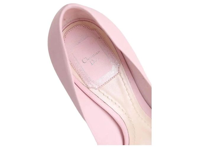 Décolleté Dior in pelle rosa - vista 4