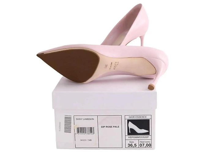 Décolleté Dior in pelle rosa - vista 6