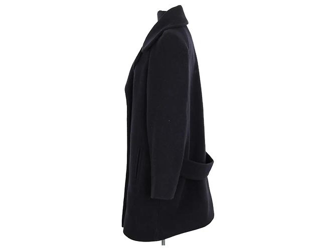 Abrigo de lana negro Sonia Rykiel - vista 3