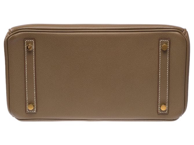 Hermès Borsa HERMES Birkin 30 in Pelle Étoupe - 104052 - vista 11