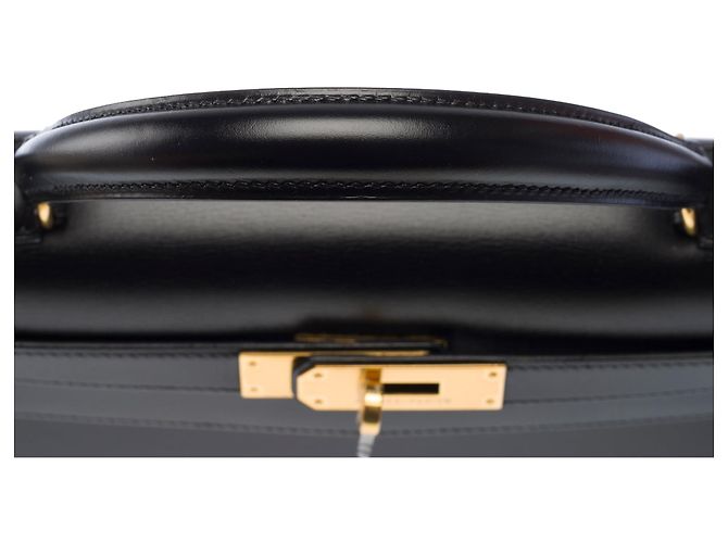 Hermès Borsa HERMES Kelly 28 in Pelle Nera - 104042 - vista 10