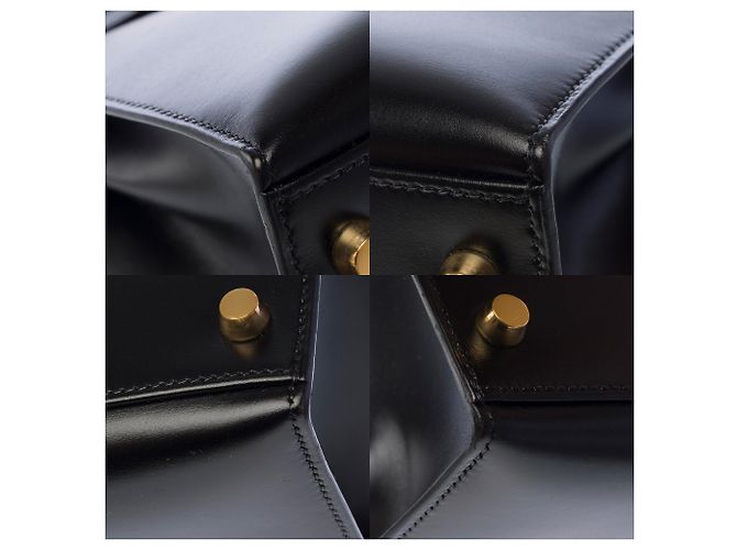 Hermès Borsa HERMES Kelly 28 in Pelle Nera - 104042 - vista 12