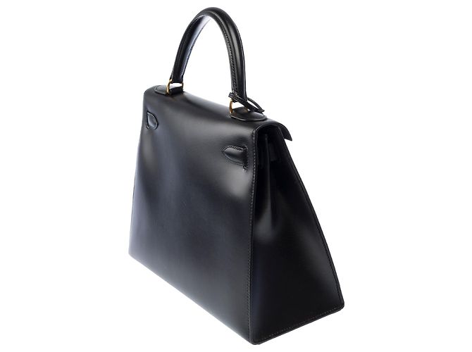 Hermès Borsa HERMES Kelly 28 in Pelle Nera - 104042 - vista 2