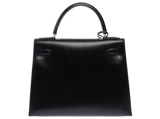 Hermès Borsa HERMES Kelly 28 in Pelle Nera - 104042 - vista 5