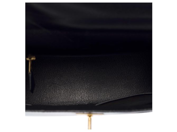 Hermès Borsa HERMES Kelly 28 in Pelle Nera - 104042 - vista 9