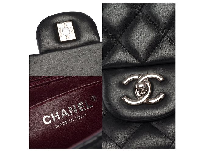 Borsa CHANEL Timeless/Classique in Pelle Nera - 104058 - vista 6