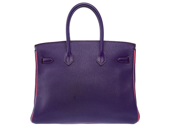 Hermès Borsa HERMES Birkin 35 in Pelle Violet - 104062 - vista 5
