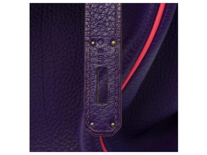 Hermès Borsa HERMES Birkin 35 in Pelle Violet - 104062 - vista 8