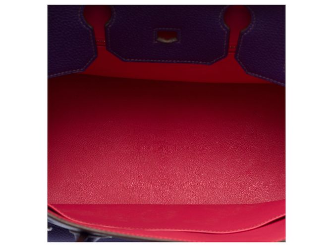 Hermès Borsa HERMES Birkin 35 in Pelle Violet - 104062 - vista 9