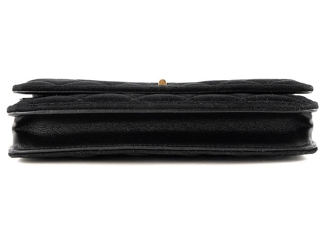 CHANEL - Borsa a tracolla Wallet On Chain 2.55 in velluto nero - vista 4
