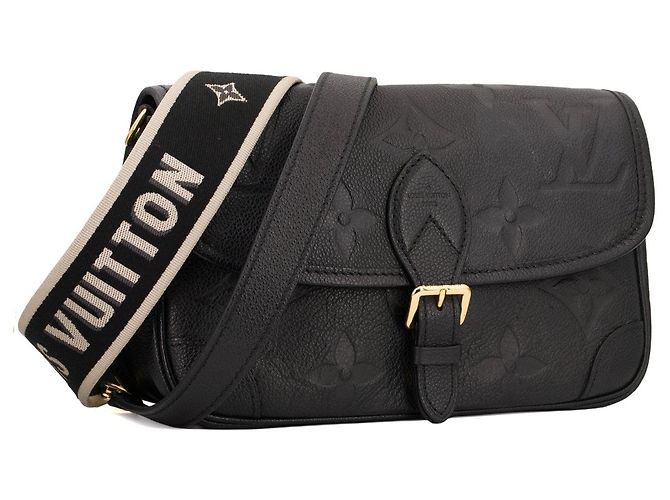 LOUIS VUITTON - Borsa a tracolla Louis Vuitton Diane in pelle Empreinte nera - vista 2