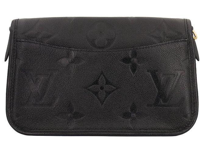 LOUIS VUITTON - Borsa a tracolla Louis Vuitton Diane in pelle Empreinte nera - vista 3