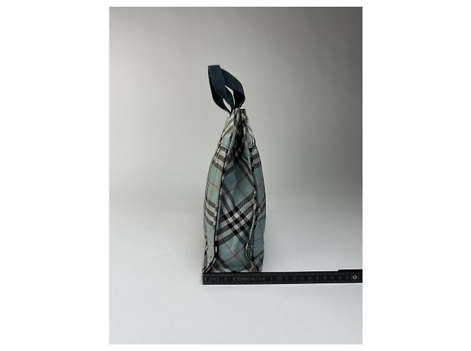 Burberry Nova Check Tote Vintage Anfang 2000er Hellblau - Ansicht 9