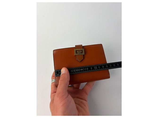 Vintage Givenchy 4G Logo Bifold Wallet Late 1970s Brown - view 11