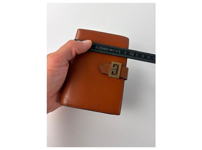 Vintage Givenchy 4G Logo Bifold Wallet Late 1970s Brown - view 12