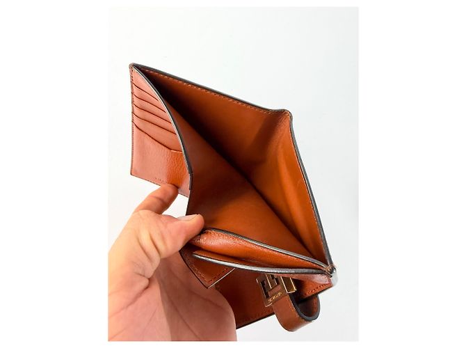 Vintage Givenchy 4G Logo Bifold Wallet Late 1970s Brown - view 9