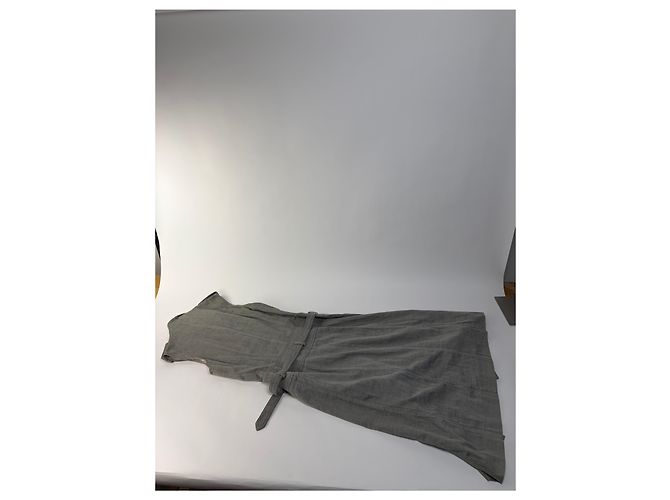 Vintage Givenchy Baumwolle Midi Kleid Grau Riccardo Tisci Ära M - Ansicht 8