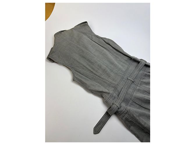 Vintage Givenchy Baumwolle Midi Kleid Grau Riccardo Tisci Ära M - Ansicht 9