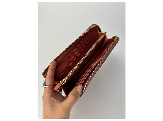 Vintage Miu Miu Crocodile-Effect Bifold Wallet c. Mid-2000s Light Brown - view 3