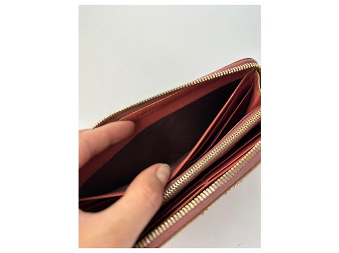 Vintage Miu Miu Crocodile-Effect Bifold Wallet c. Mid-2000s Light Brown - view 6
