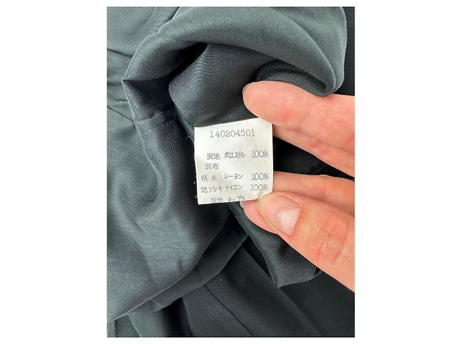 Vintage Chloé Kleid mit Spitzenbesatz Schwarz 7AR - Ansicht 6