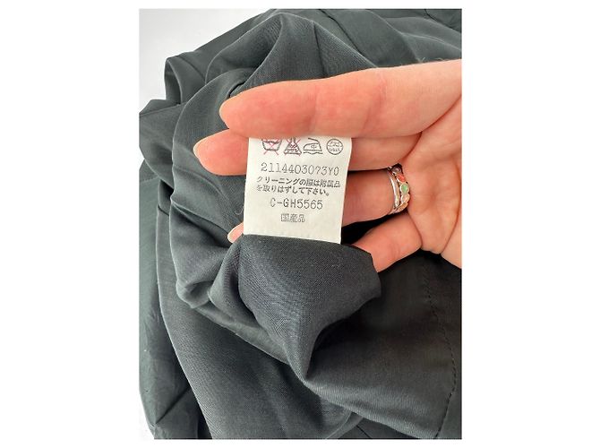 Vintage Chloé Kleid mit Spitzenbesatz Schwarz 7AR - Ansicht 8