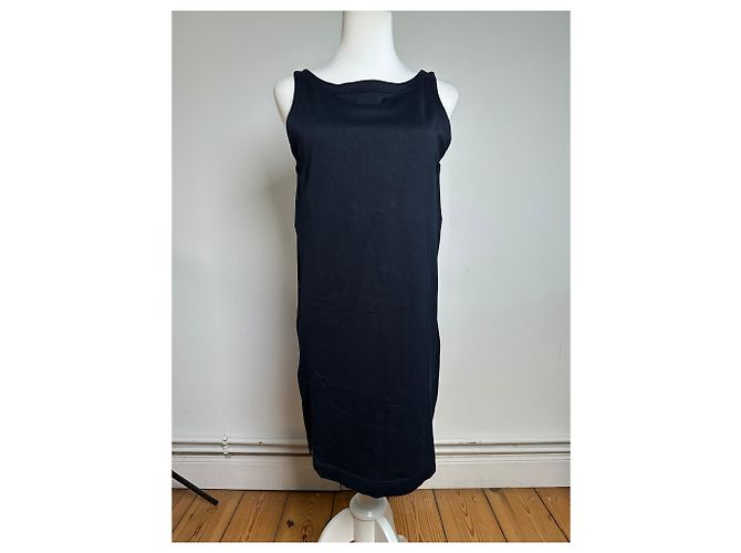Vintage Versace Maxi-Kleid Schwarz L - Ansicht 14